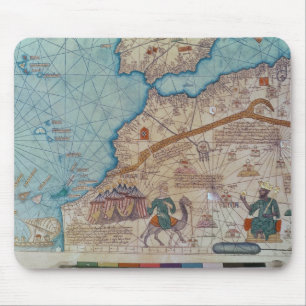Detail from the Catalan Atlas, 1375 Mouse Pad