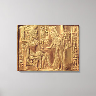 Detail from the Golden Shrine of Tutankhamun Canvas Print