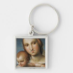 Detail from <Virgin and Child> Attributed to Rapha Key Ring