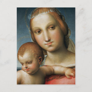 Detail from <Virgin and Child> Attributed to Rapha Postcard