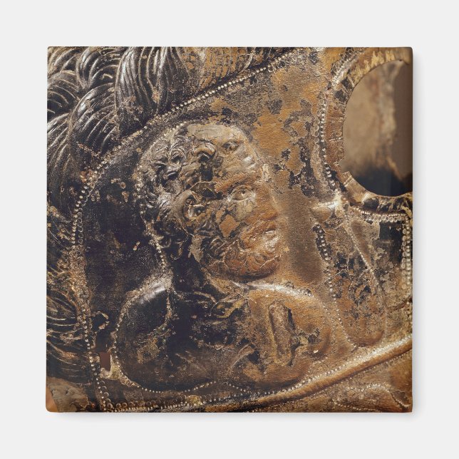 Detail of a gladiator's mask magnet (Front)