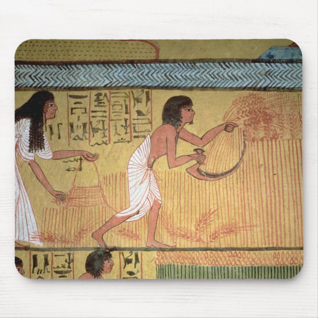 Detail of a harvest scene on the East Wall Mouse Pad (Front)