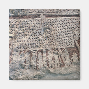 Detail of a picture stone depicting a Viking Magnet