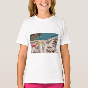 detail of a rope for mooring on Girls' Sweatshirt T-Shirt