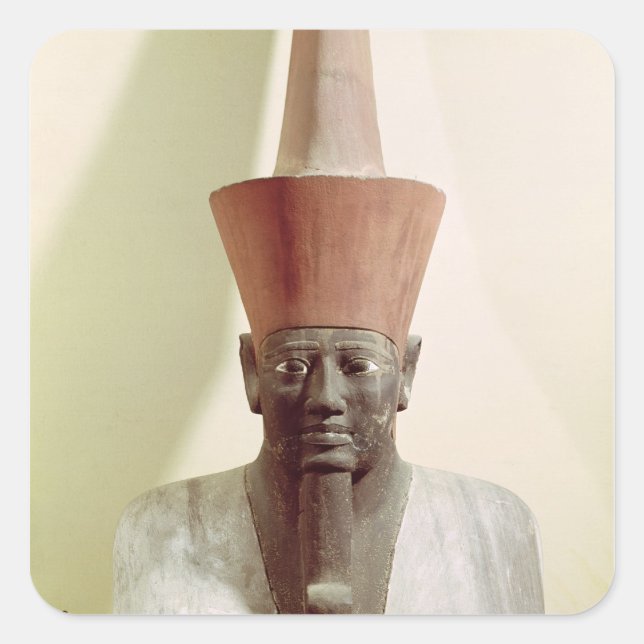Detail of a statue of Mentuhotep II Square Sticker (Front)
