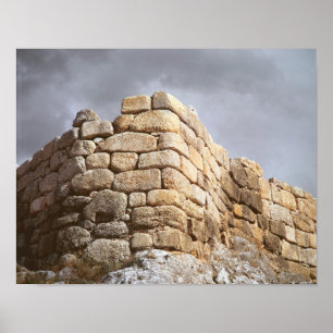 Detail of a stone wall poster
