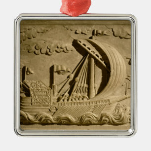 Detail of a Venetian warship Metal Tree Decoration