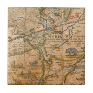 Detail of Africa from a Globe Tile