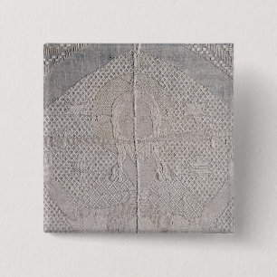Detail of an altarcloth with Christ of 15 Cm Square Badge