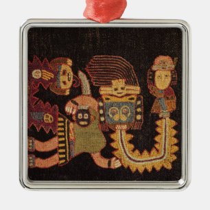 Detail of Burial cloth, Paracas Tribe Metal Tree Decoration