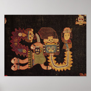 Detail of Burial cloth, Paracas Tribe Poster