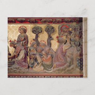 Detail of Christ washing the feet of the Apostles Postcard