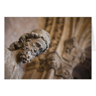 Detail of cloisters Patriarch Zacarias statue