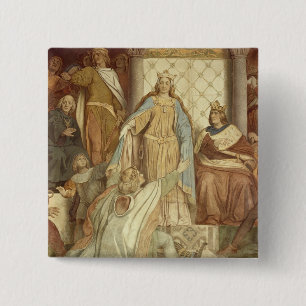 Detail of Der Saengerkreis, Wartburg Castle 15 Cm Square Badge