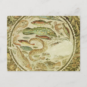 Detail of fish, The Four Seasons, from Vega Baja Postcard