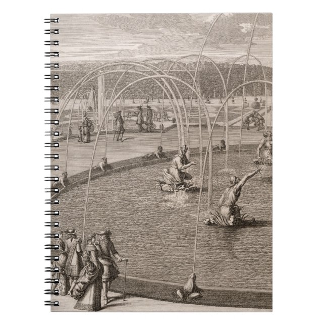Detail of Fountain of Diana and Apollo at Versaill Spiral Notebook (Front)