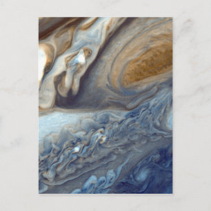 Detail of Jupiter's Atmosphere Great Red Spot Postcard