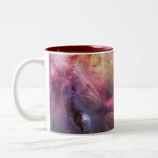 Detail of Orion Nebula Two-Tone Coffee Mug (Left)