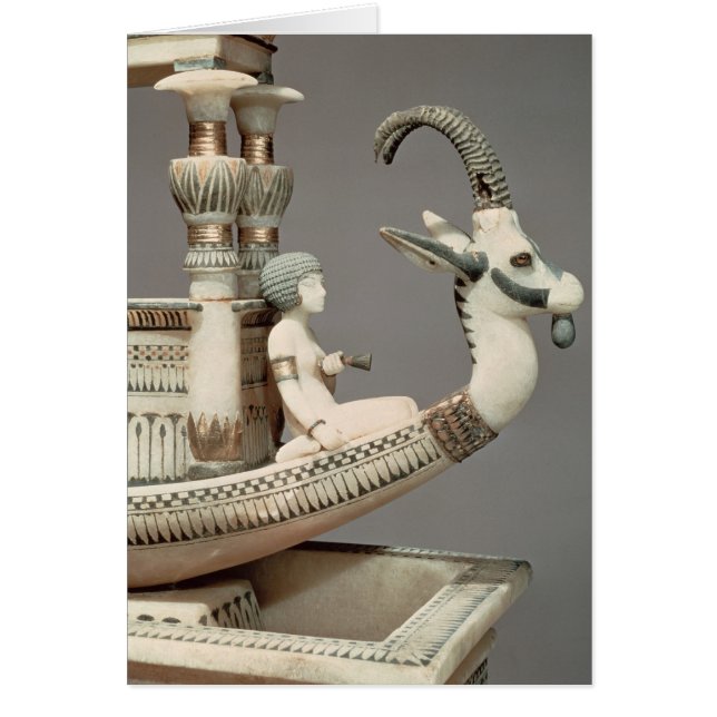 Detail of prow of a boat with head of Syrian (Front)