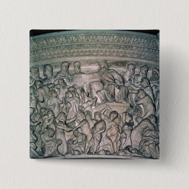 Detail of Pulpit, 1302-10 15 Cm Square Badge (Front)