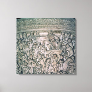 Detail of Pulpit, 1302-10 Canvas Print