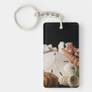 Detail Of Seashells From Around The World Key Ring