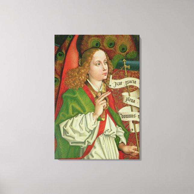 Detail of the Archangel Gabriel Canvas Print (Front)