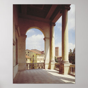 Detail of the gallery of the main facade, c.1550 poster