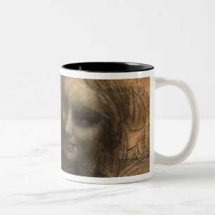 Detail of the Heads of the Virgin and St. Anne Two-Tone Coffee Mug