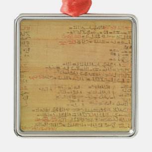 Detail of the Rhind Mathematical Papyrus Metal Tree Decoration