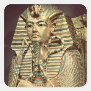 Detail of the second mummiform coffin square sticker