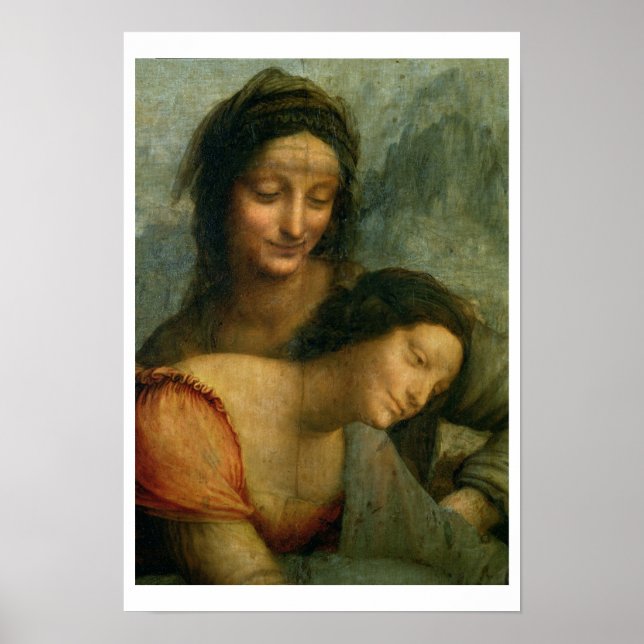 Detail of the Virgin and St. Anne from The Virgin Poster (Front)