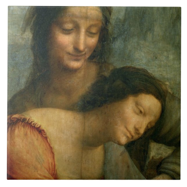 Detail of the Virgin and St. Anne from The Virgin Tile (Front)