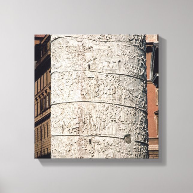 Detail of Trajan's Column Canvas Print (Front)