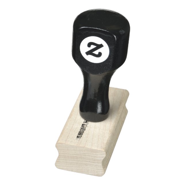 Detailed Bassoon Image Rubber Stamp (Stamp)