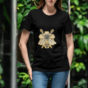 Detailed Bee Insect Honey   T-Shirt