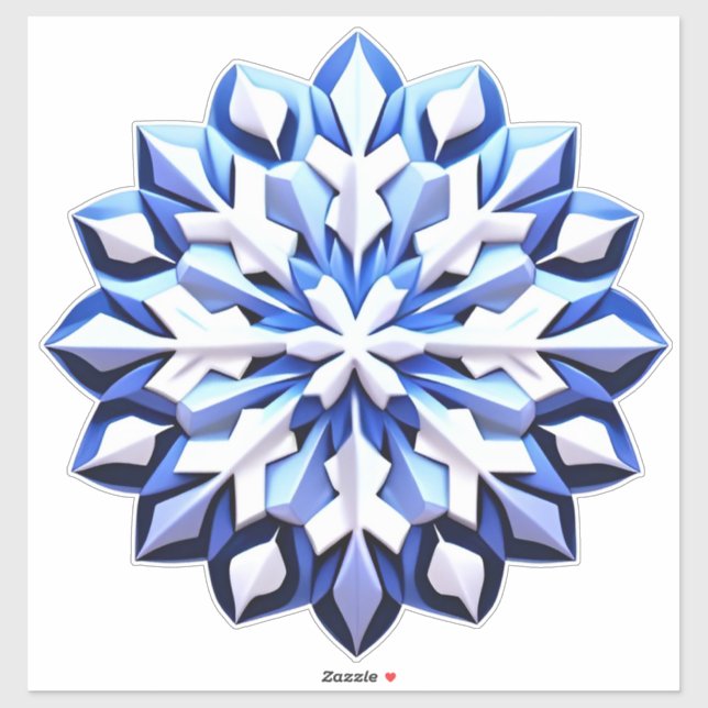 Detailed Blue Snowflake (Sheet)