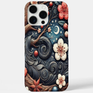 Detailed Cherry Blossom Composition iPhone 16 Pro Max Case