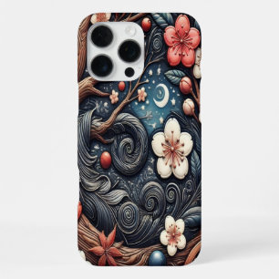 Detailed Cherry Blossom Composition iPhone 16 Pro Max Case