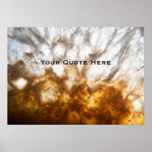 Detailed Citrine Crystal Poster