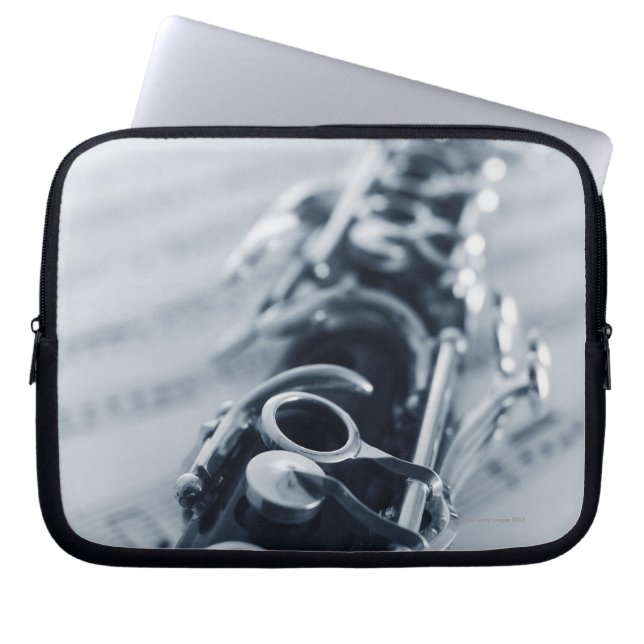 Detailed Clarinet Laptop Sleeve (Front)