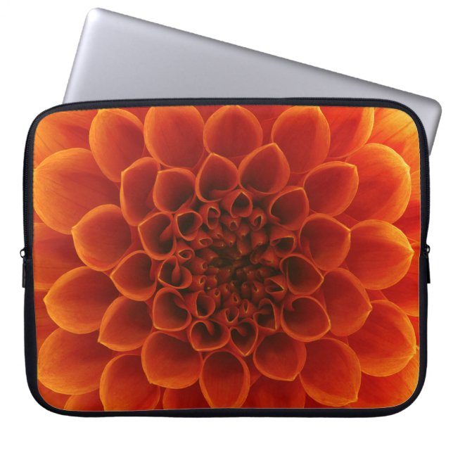 Detailed close-up of a flower. laptop sleeve (Front)