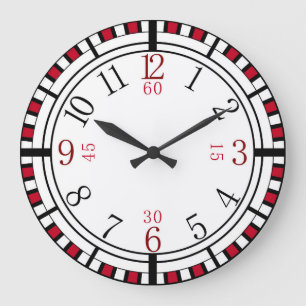 Detailed dial in different colors large clock