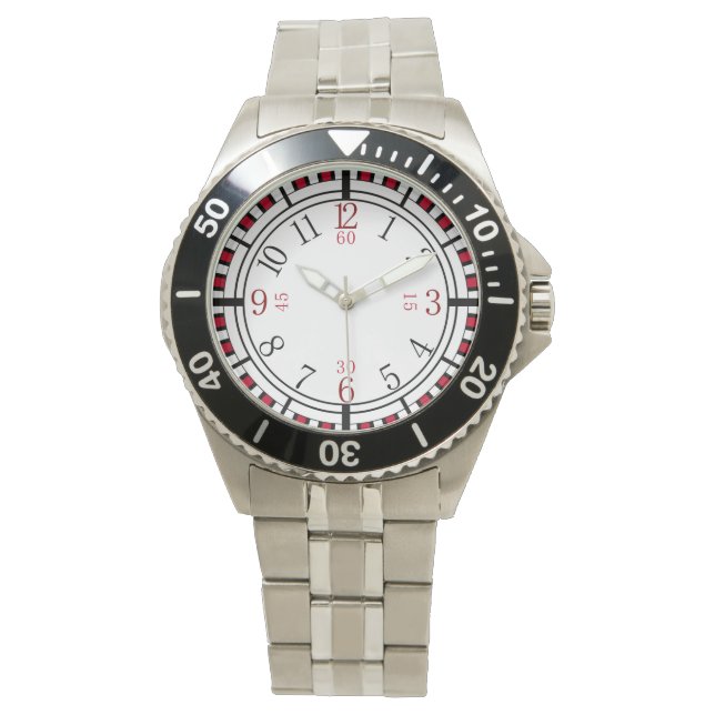 Detailed dial in different colours watch (Front)