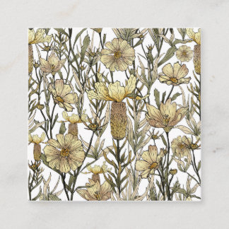 Detailed Floral Pattern Enclosure Card