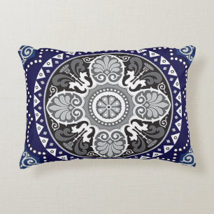Detailed Floral Scarf Paisley Design Decorative Cushion