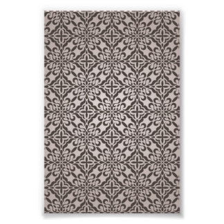 Detailed Floral Wallpaper Pattern Photo Print