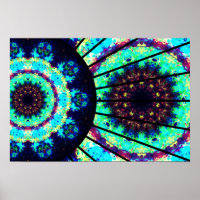 Detailed Fluorescent Cell Mandala