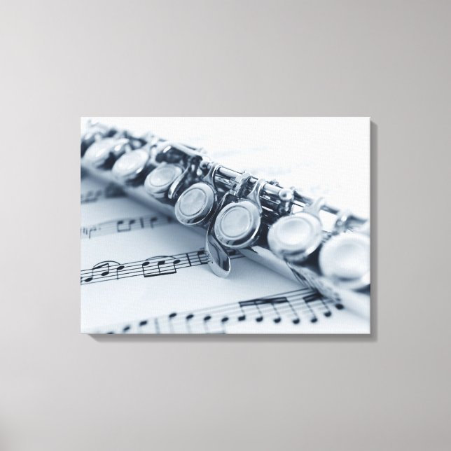 Detailed Flute Canvas Print (Front)