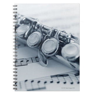 Detailed Flute Spiral Notebook